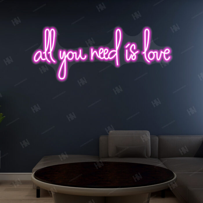 All You Need Is Love Neon Sign