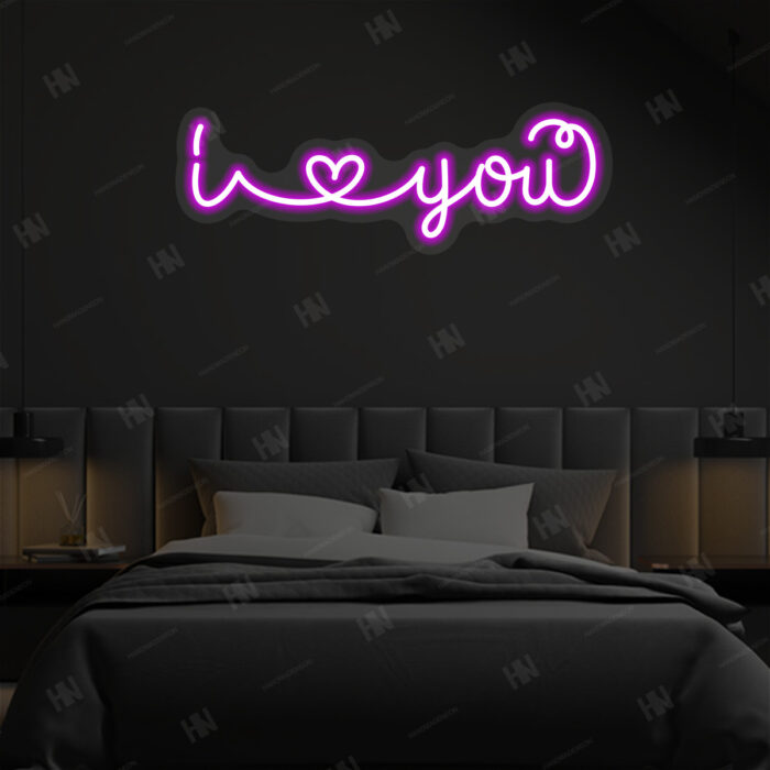 I Love You Neon LED Sign