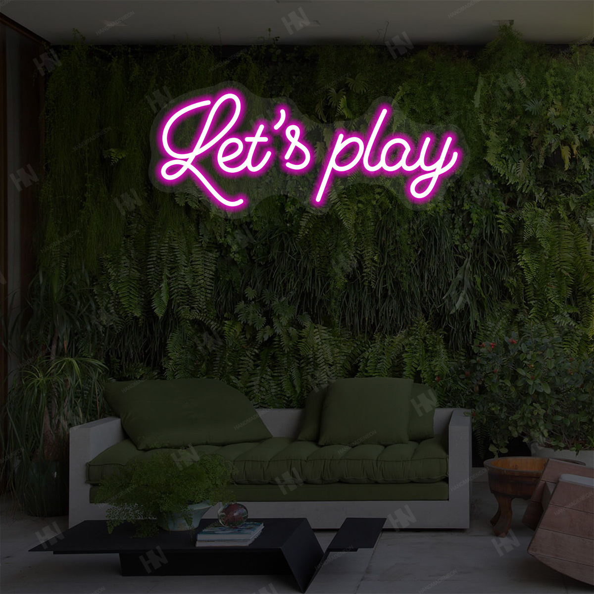 Let's Play Neon Sign