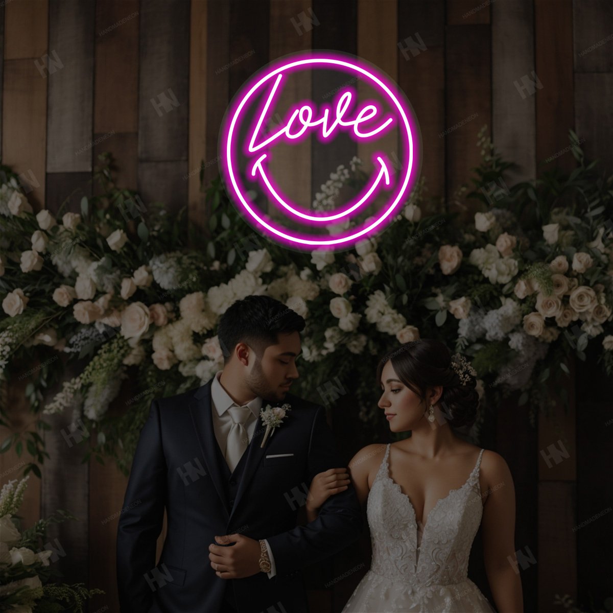 Love Heart Pink LED Neon Sign