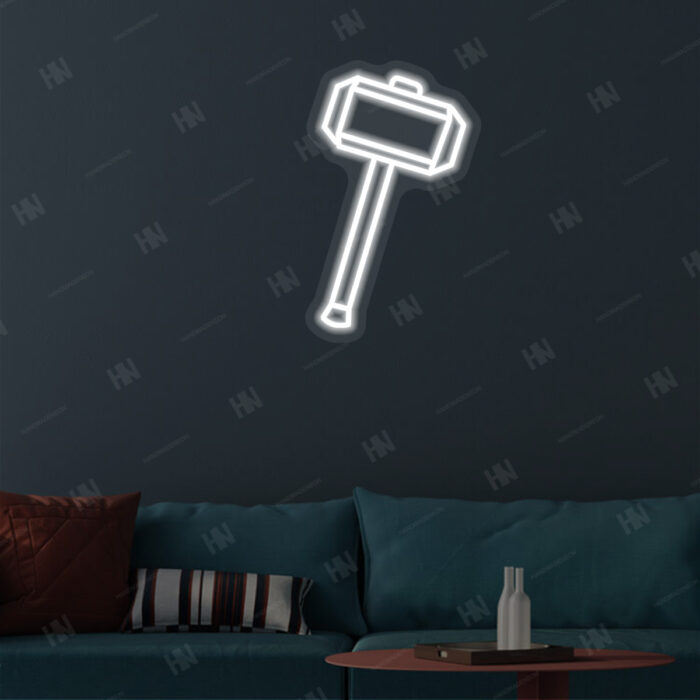 Thor Hammer Neon Sign