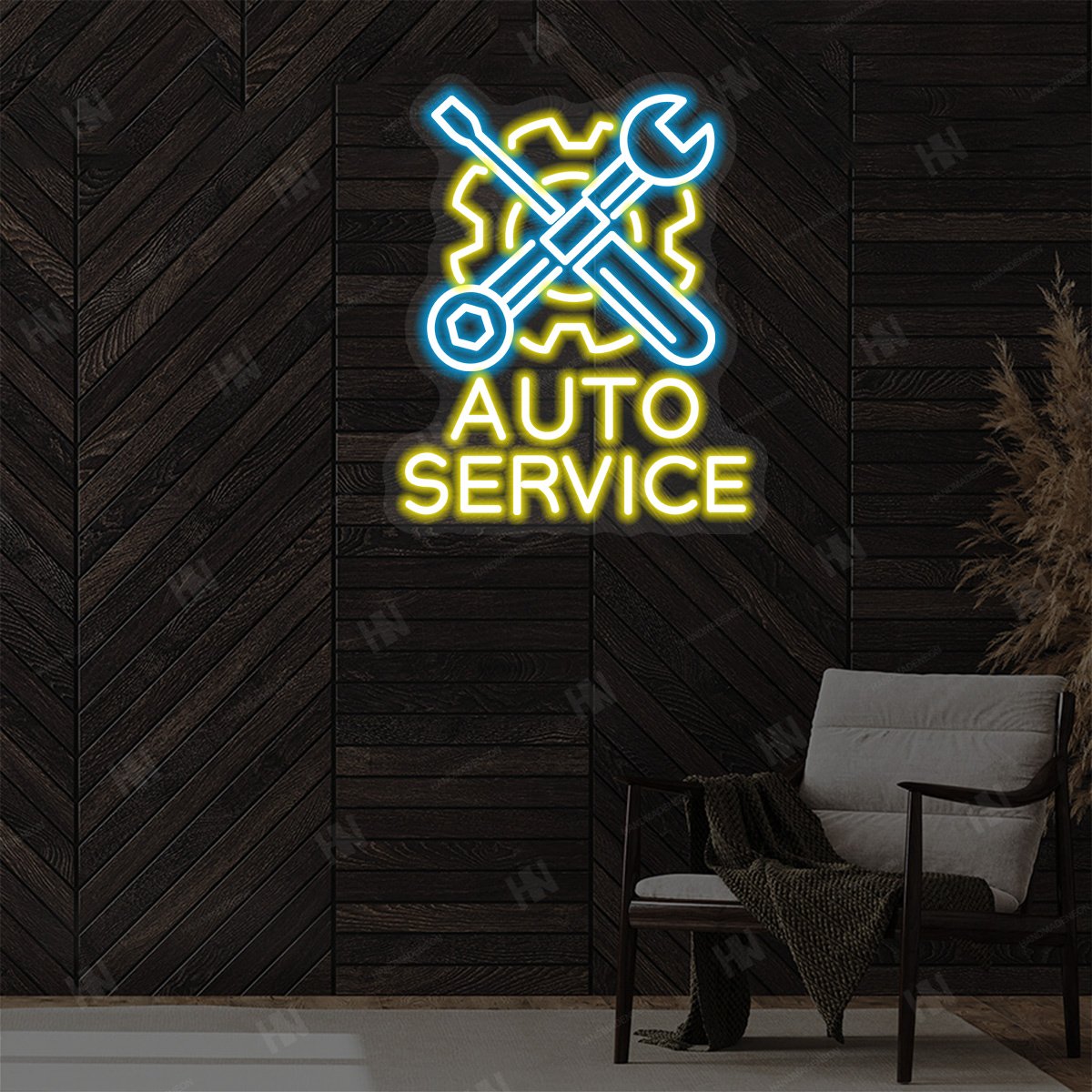 Auto Service Neon Sign