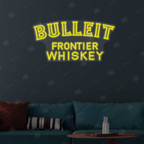 BULLEIT Frontier Whiskey LED Neon Sign