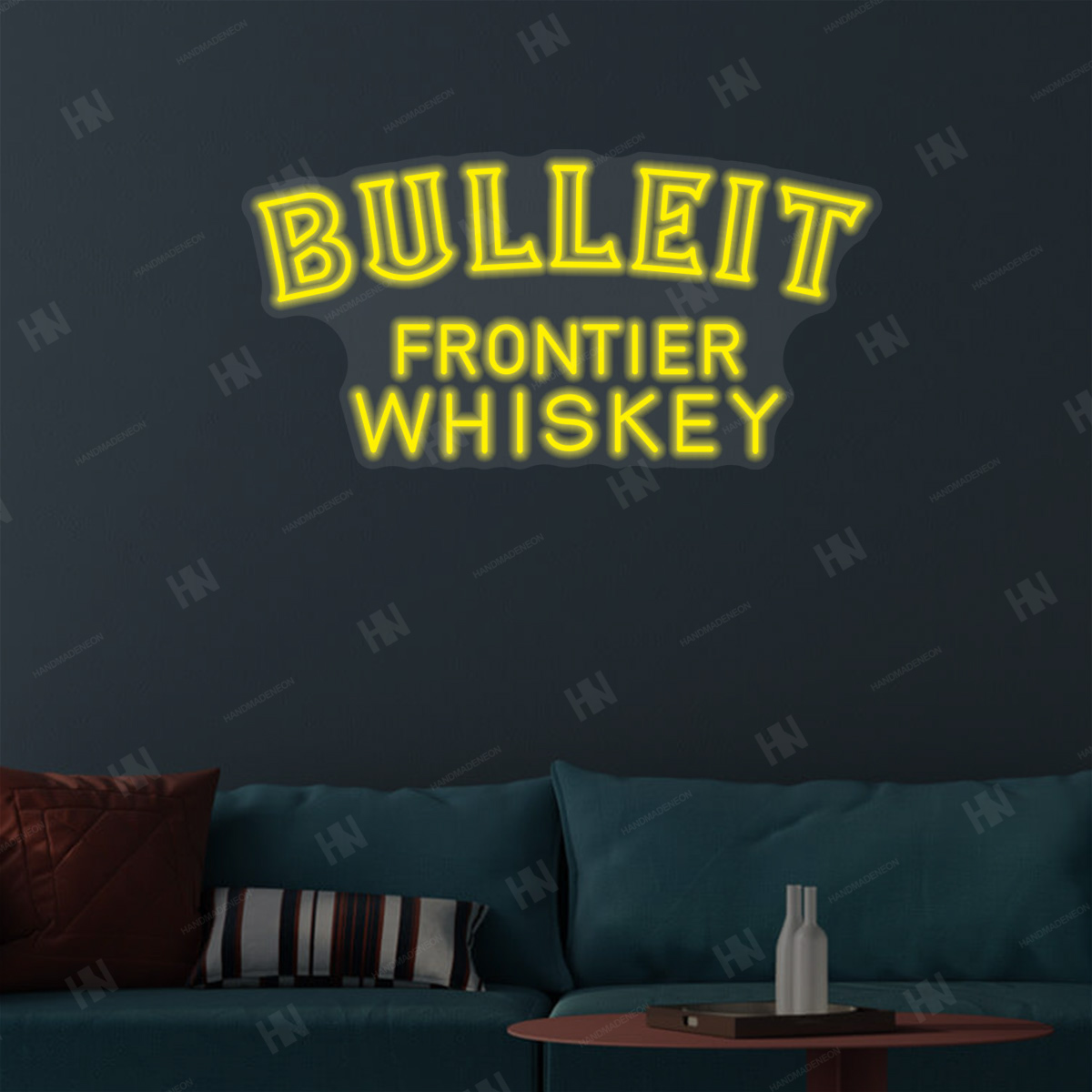 BULLEIT Frontier Whiskey LED Neon Sign