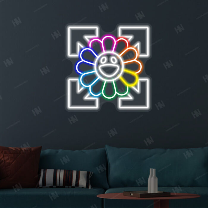 Colorful Sunflower Neon Sign