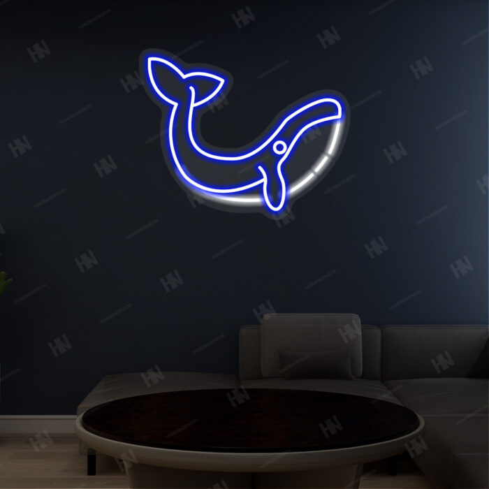 Custom Whale Neon Sign