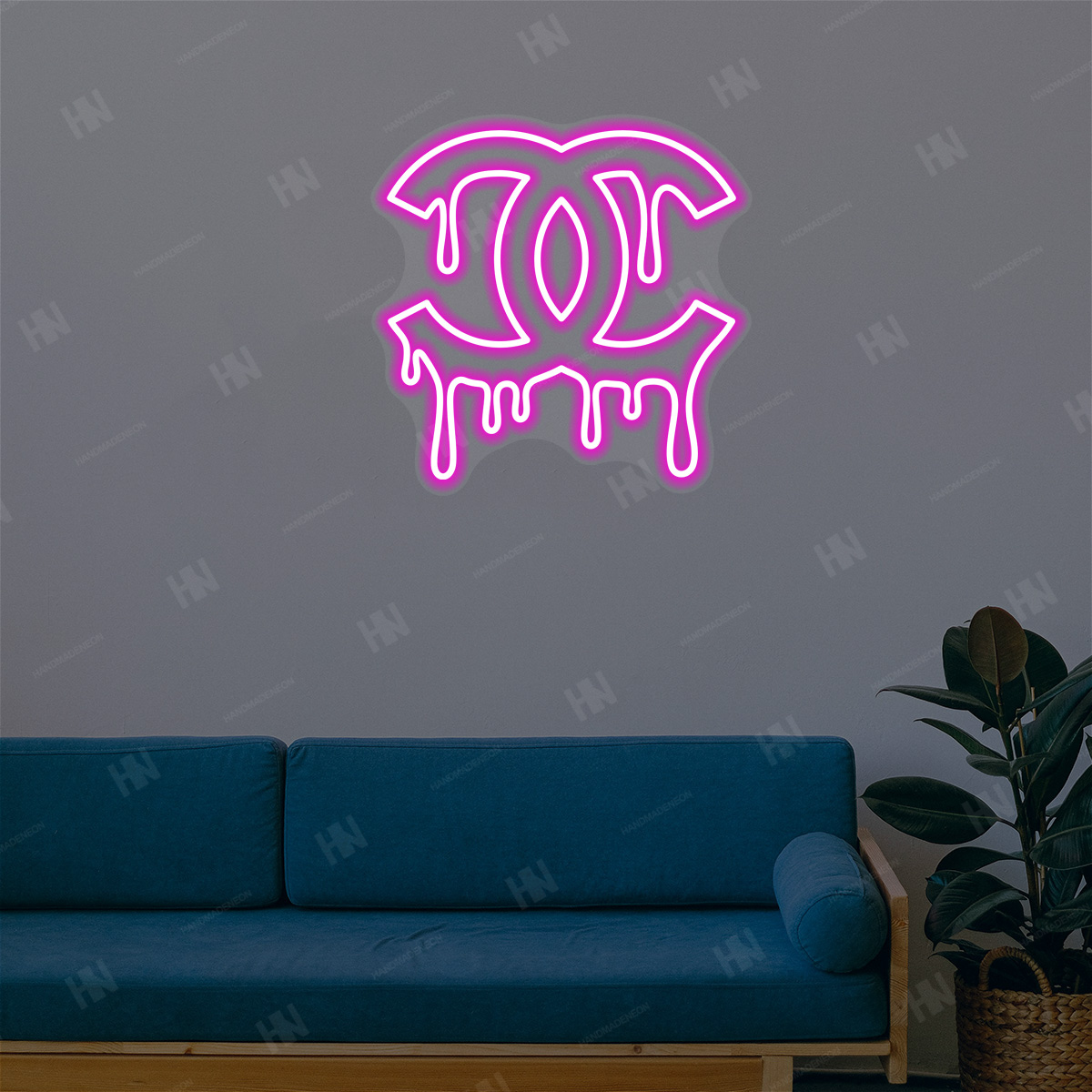 Dripping Neon Sign