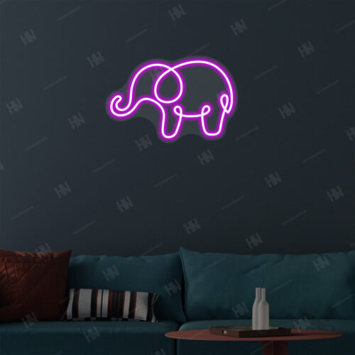 Elephant LED Neon Sign