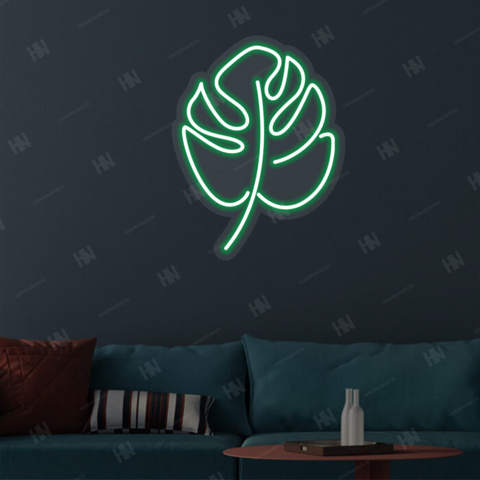 Green Leaf Neon Sign