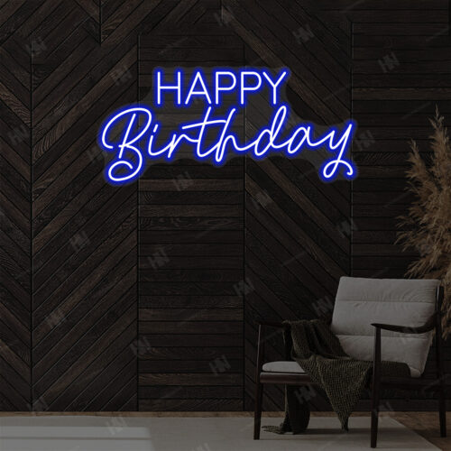 Happy Birthday LED Neon Sign