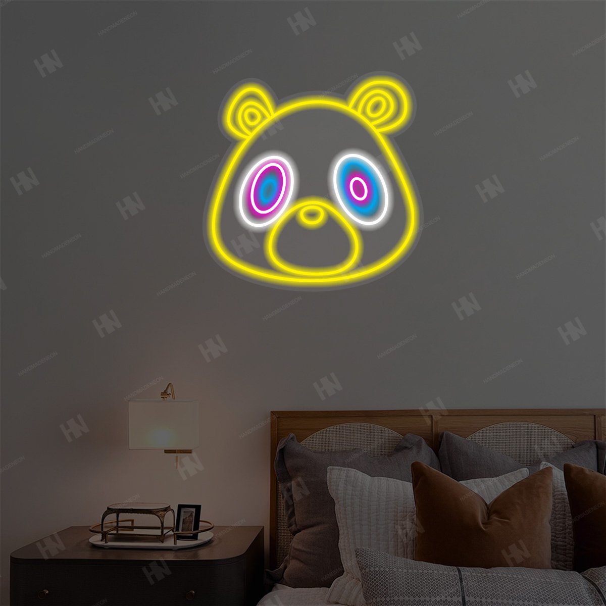 Kanye West Graduation Bear Neon Sign