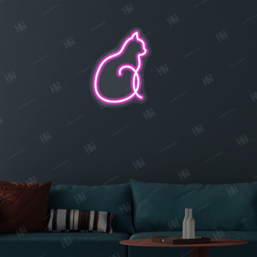 LED Neon Cat Sign