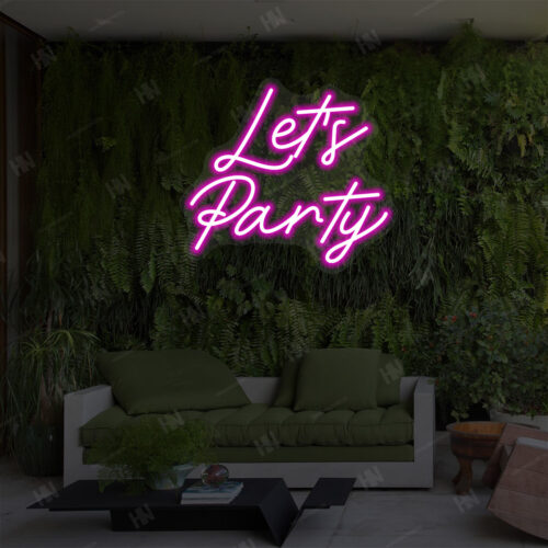 Let's Party Neon Sign