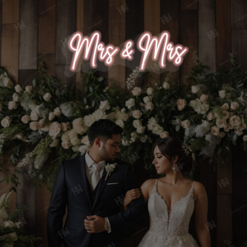 Mr and Mrs Neon Sign