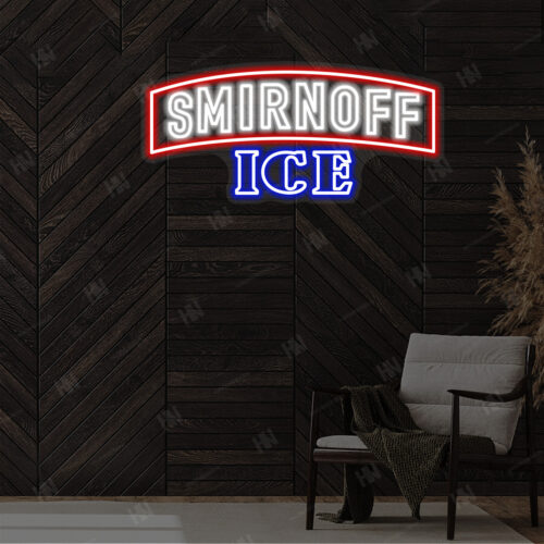 Neon LED Smirnoff Ice Sign