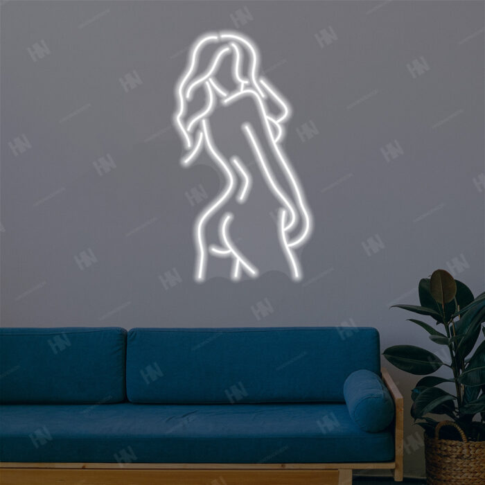 Neon Woman Body Sign