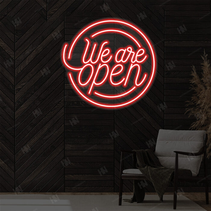 Open Neon Sign