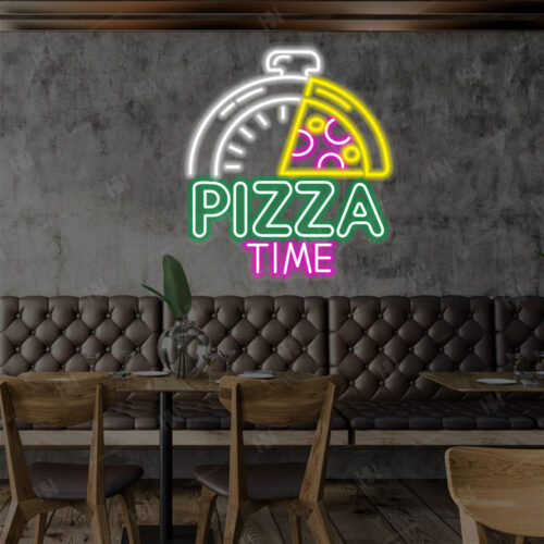 Pizza Time LED Neon Sign