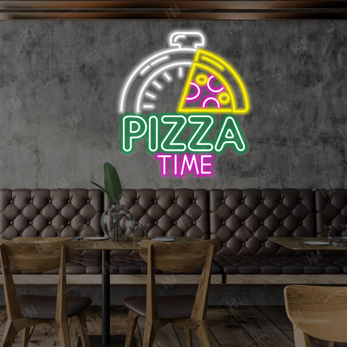 Pizza Time LED Neon Sign