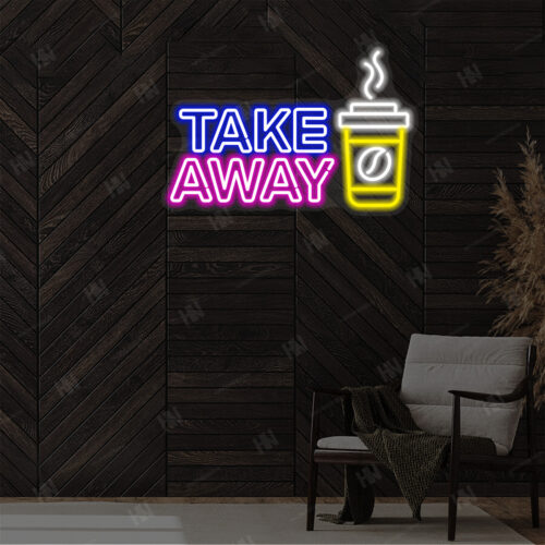 Take Away Cup of Coffee LED Neon Sign