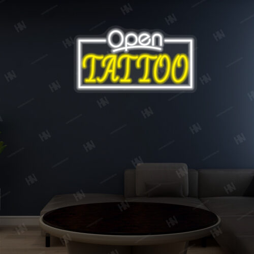 Tattoo Open LED Sign