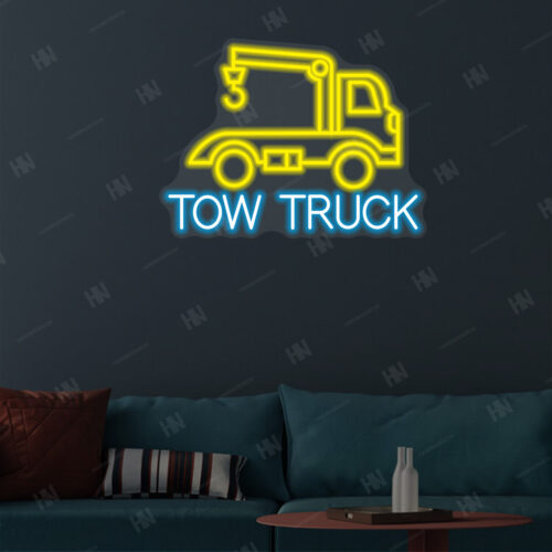 Tow Truck Logo LED Neon Sign